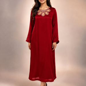 Red silk suit 2 piece